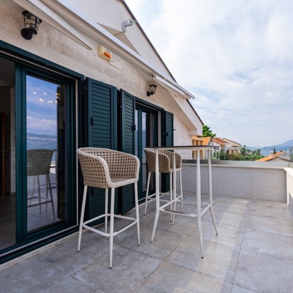 Living room, Villa Sonja, Villa Sonja by the sea with a pool and jacuzzi, Krašići, Montenegro Tivat, Montenegro