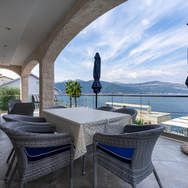 Living room, Villa Sonja, Villa Sonja by the sea with a pool and jacuzzi, Krašići, Montenegro Tivat, Montenegro